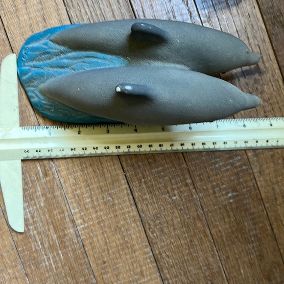 Vintage 95 double dolphin ceramic figure decor - Picture 14 of 16